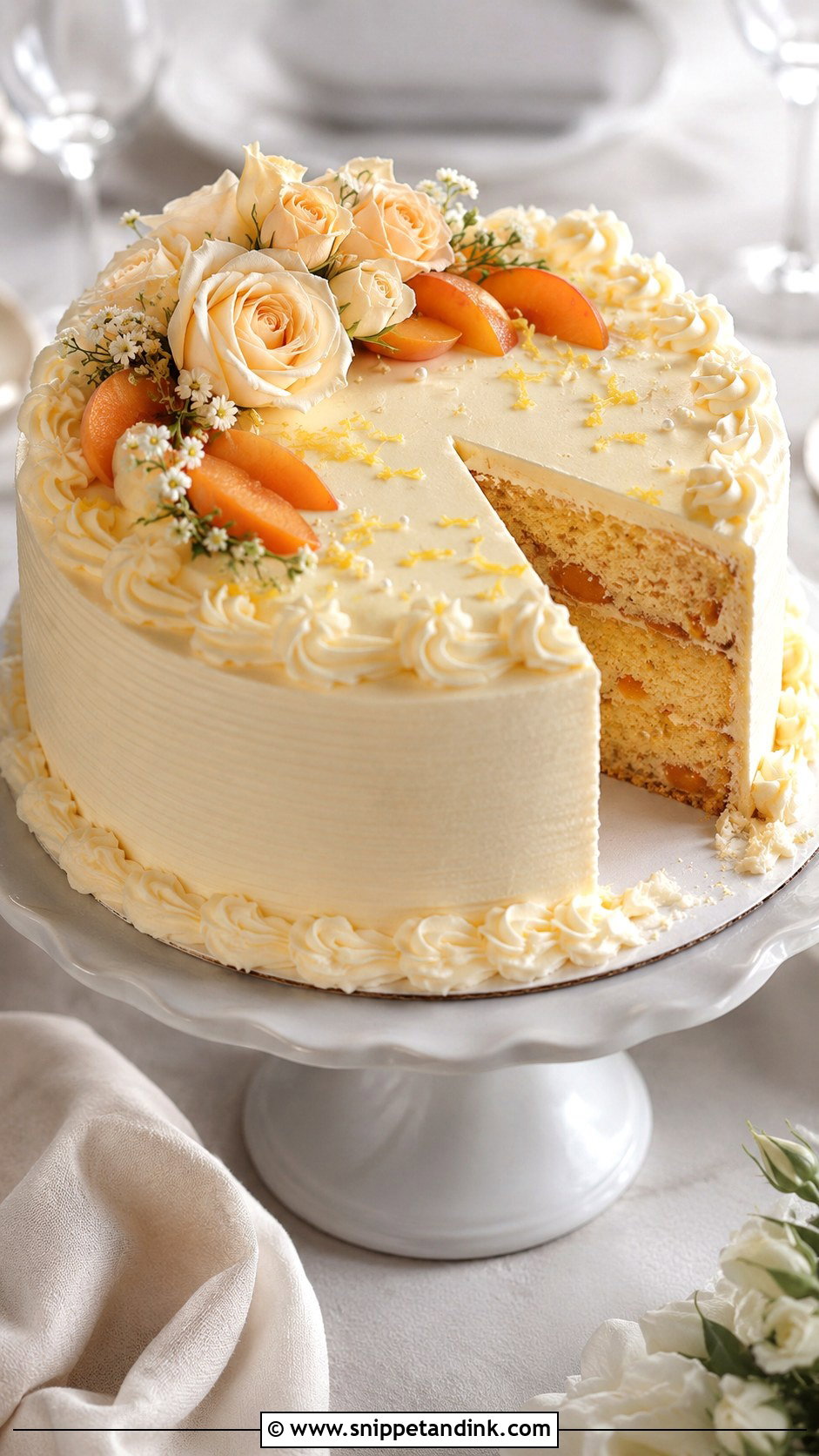 Apricot Nectar Cream Cheese Cake - Snippet and Ink - 20 Apricot Nectar Cake Ideas for Wedding