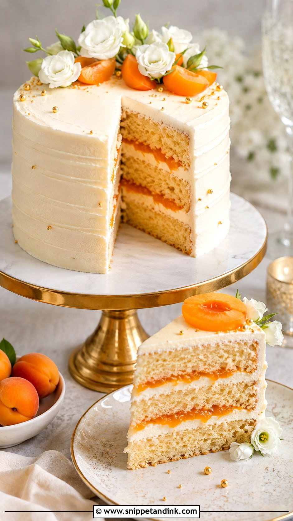 Apricot Nectar Layer Cake - Snippet and Ink - 20 Apricot Nectar Cake Ideas for Wedding