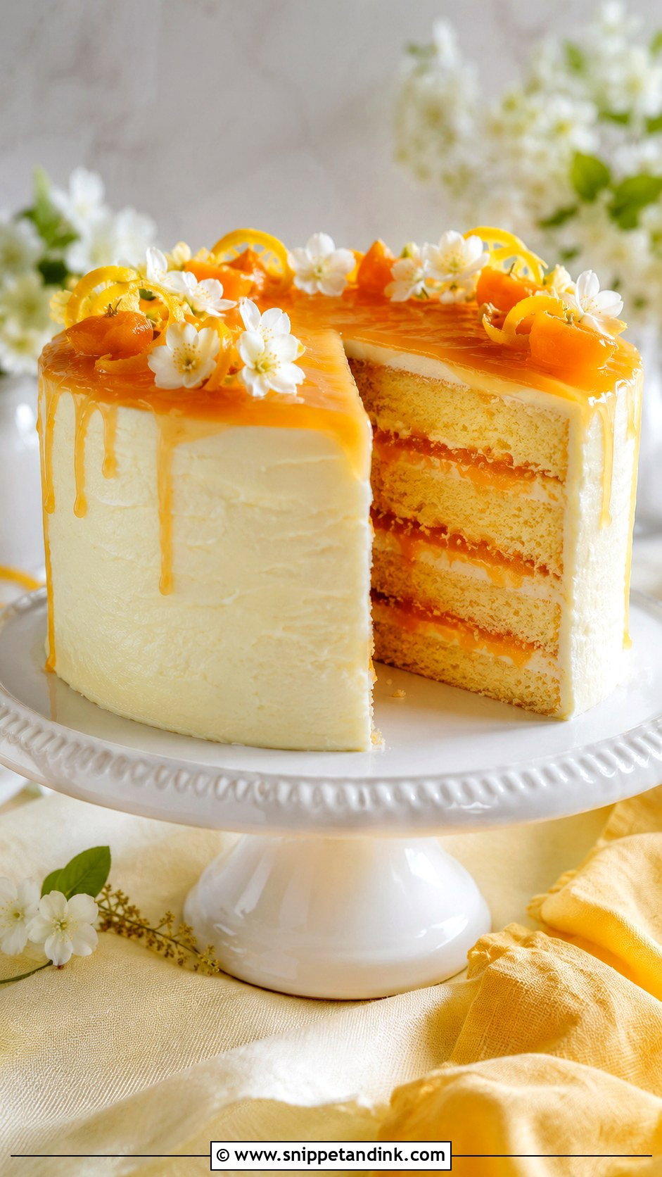Apricot Nectar Lemon Cake - Snippet and Ink - 20 Apricot Nectar Cake Ideas for Wedding