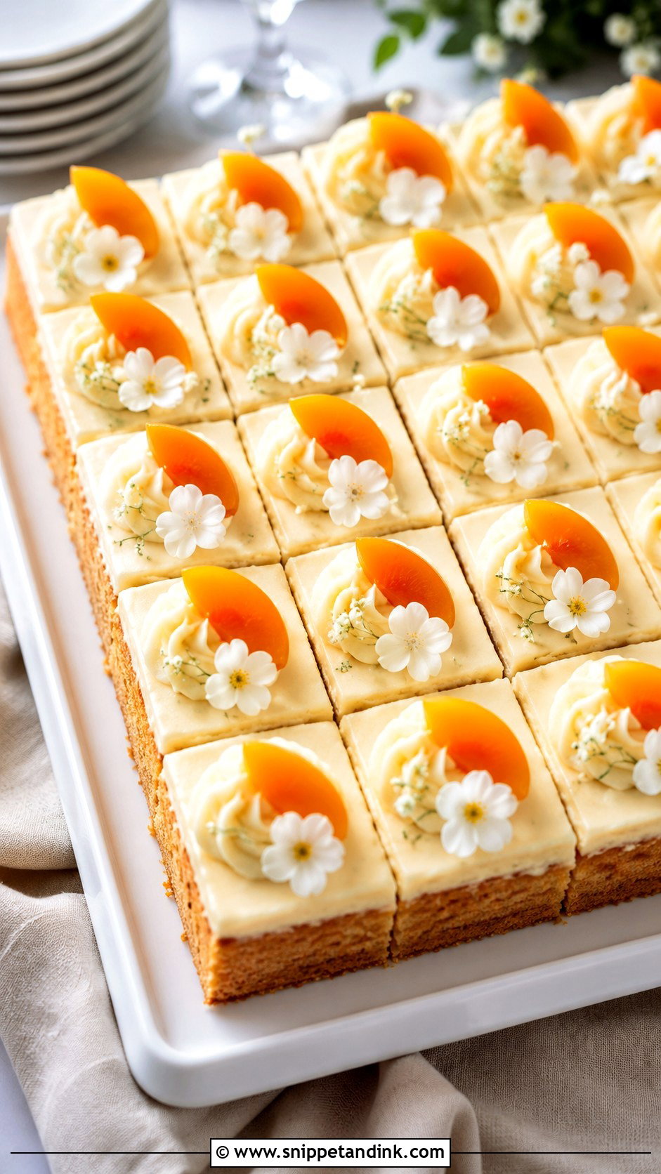 Apricot Nectar Sheet Cake - Snippet and Ink - 20 Apricot Nectar Cake Ideas for Wedding