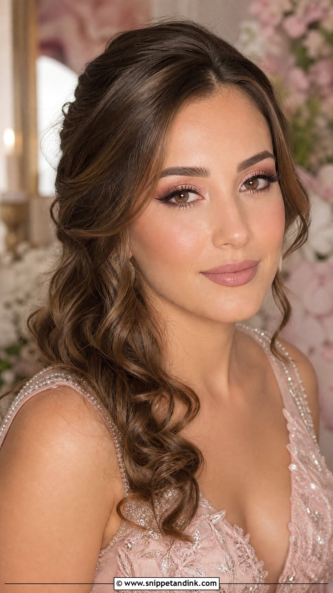 Arab Bridal Makeup With Rose Gold Eyeshadow - Snippet and Ink - 20 Arab Bridal Makeup Ideas