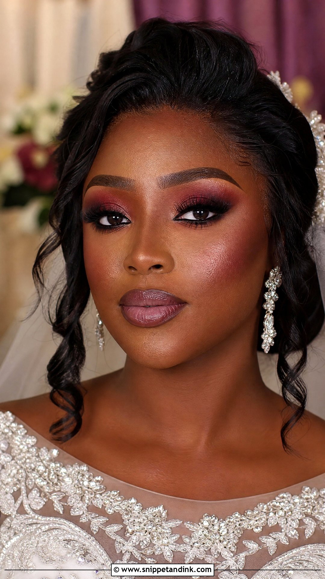 Arab Wedding Burgundy Makeup - Snippet and Ink - 25 Arab Wedding Makeup Ideas