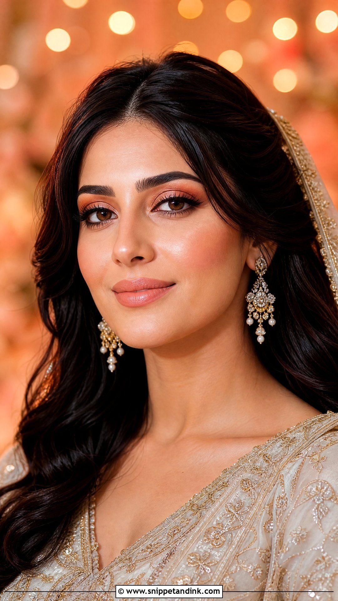 Arab Wedding Peach Makeup - Snippet and Ink - 25 Arab Wedding Makeup Ideas
