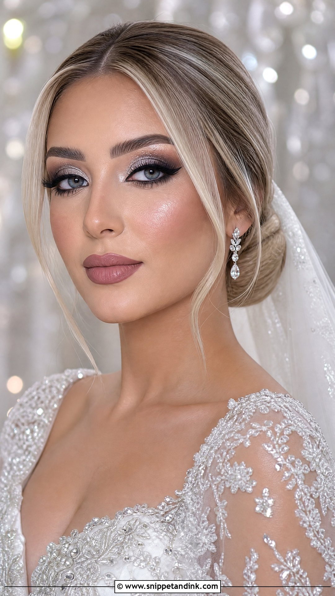 Arab Wedding Silver Eye Makeup - Snippet and Ink - 25 Arab Wedding Makeup Ideas