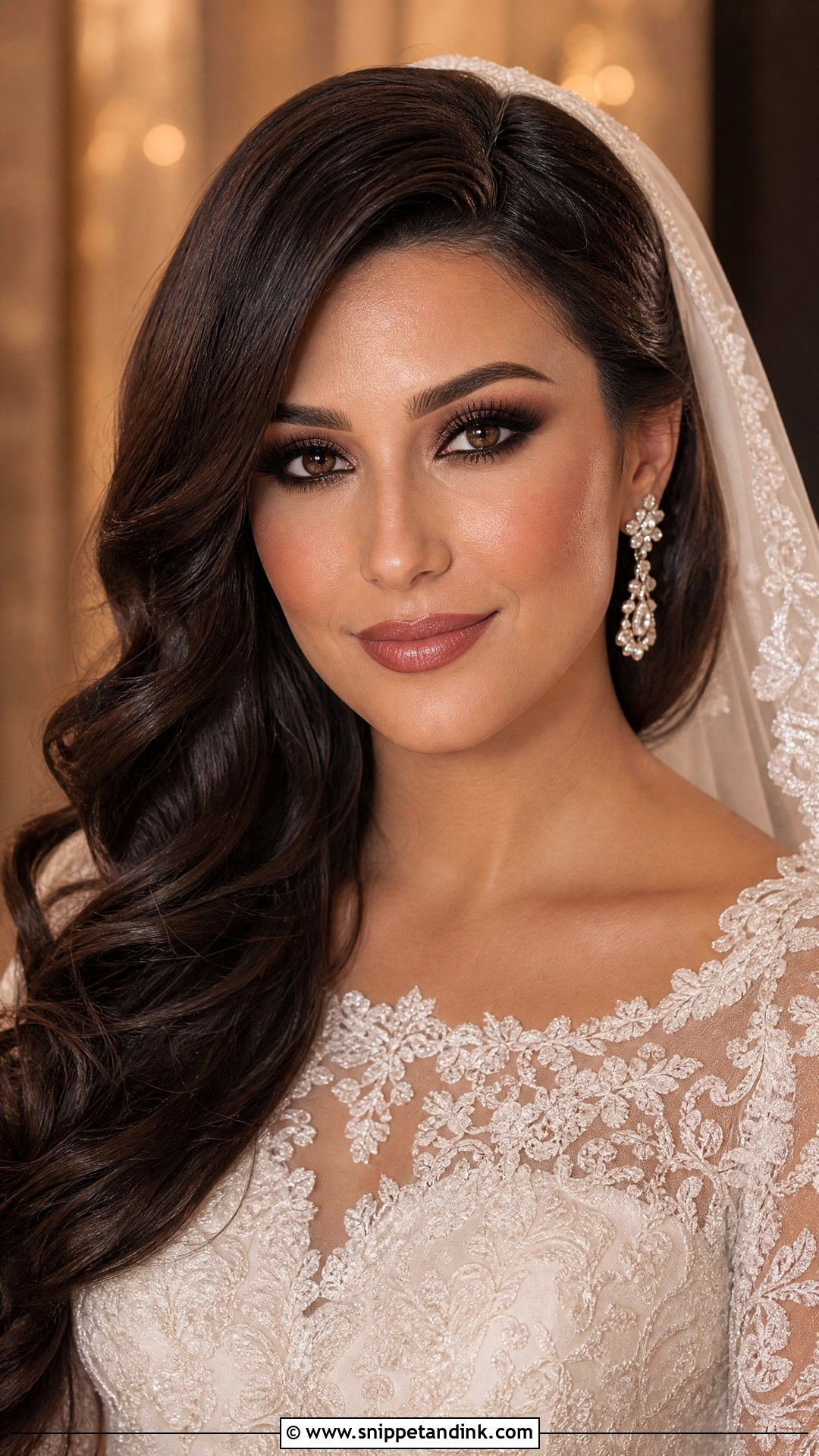 Arabian Bridal Makeup With Brown Smokey Eye - Snippet and Ink - 20 Arabian Bridal Makeup Ideas