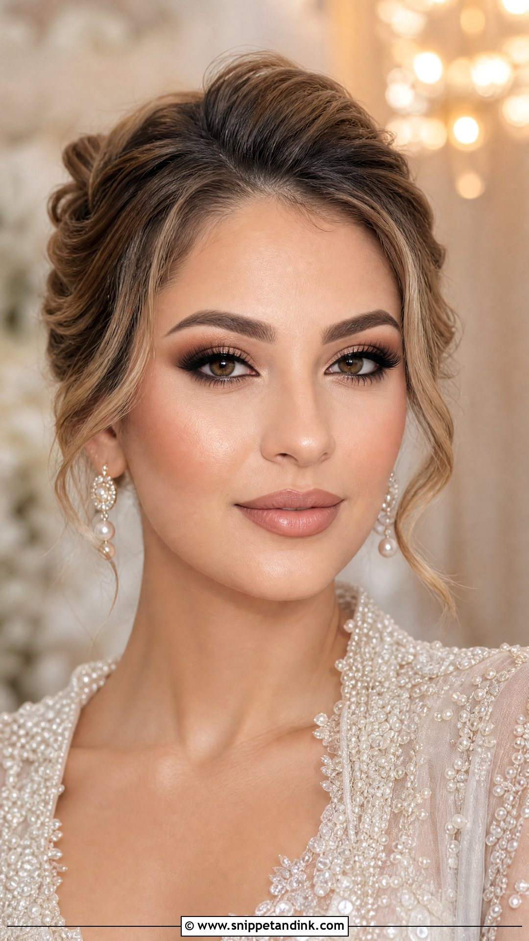 Arabian Bridal Makeup With Nude Lip - Snippet and Ink - 20 Arabian Bridal Makeup Ideas