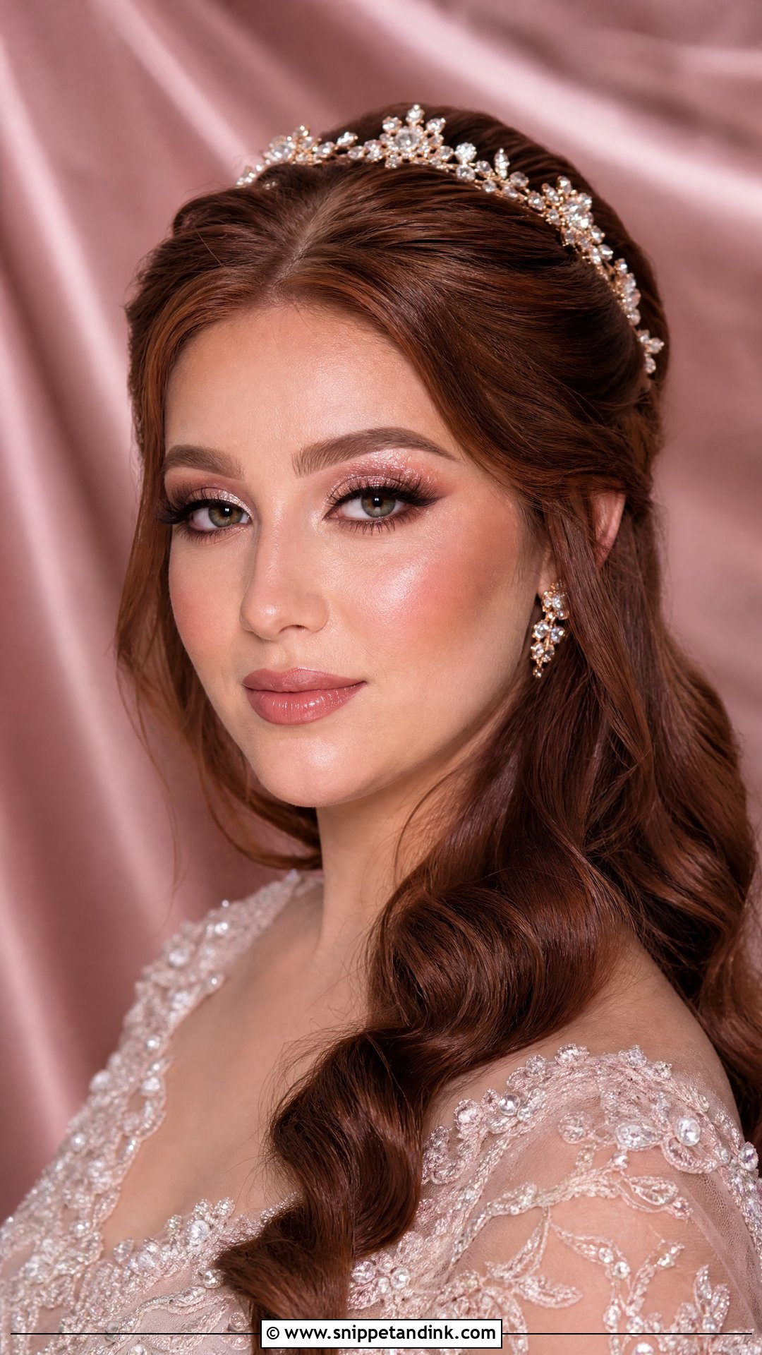 Arabian Bridal Makeup With Rose Gold Eyes - Snippet and Ink - 20 Arabian Bridal Makeup Ideas