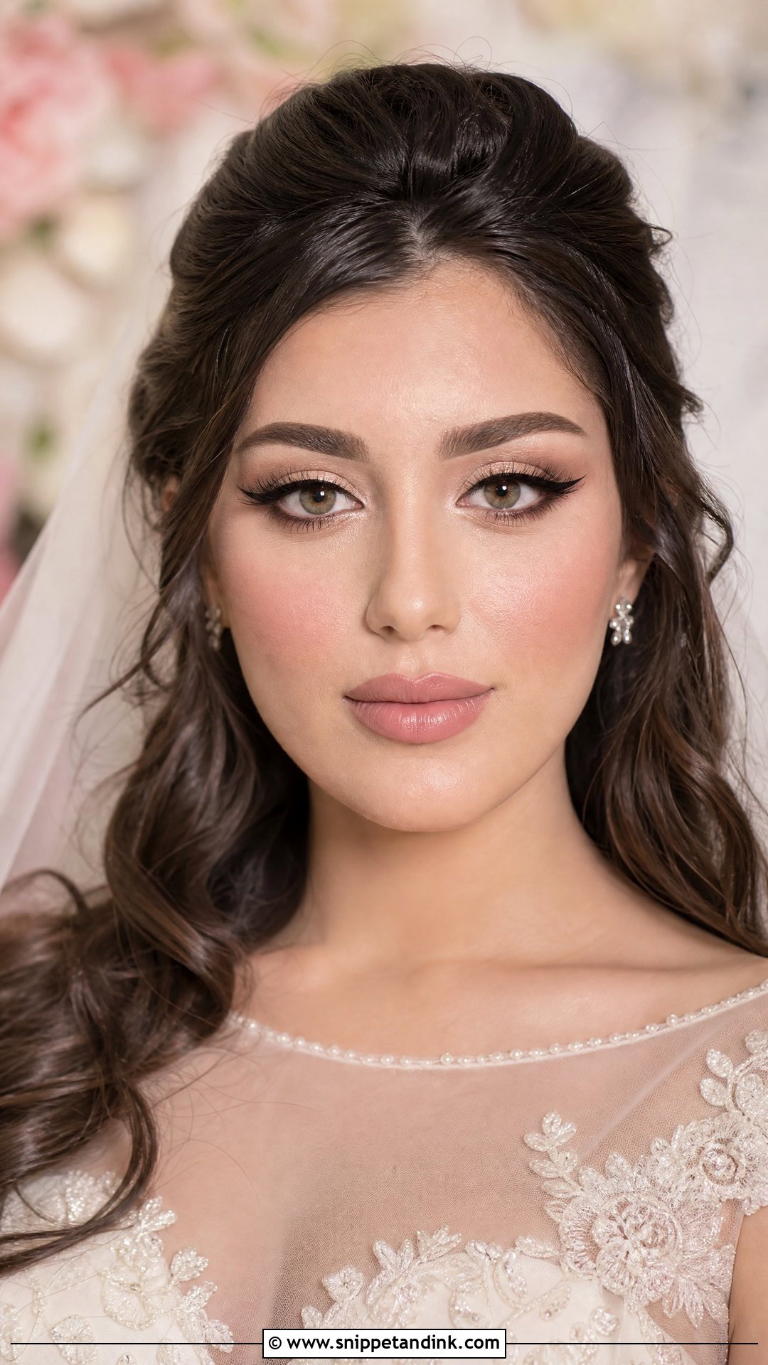 Arabian Bridal Makeup With Winged Eyeliner - Snippet and Ink - 20 Arabian Bridal Makeup Ideas