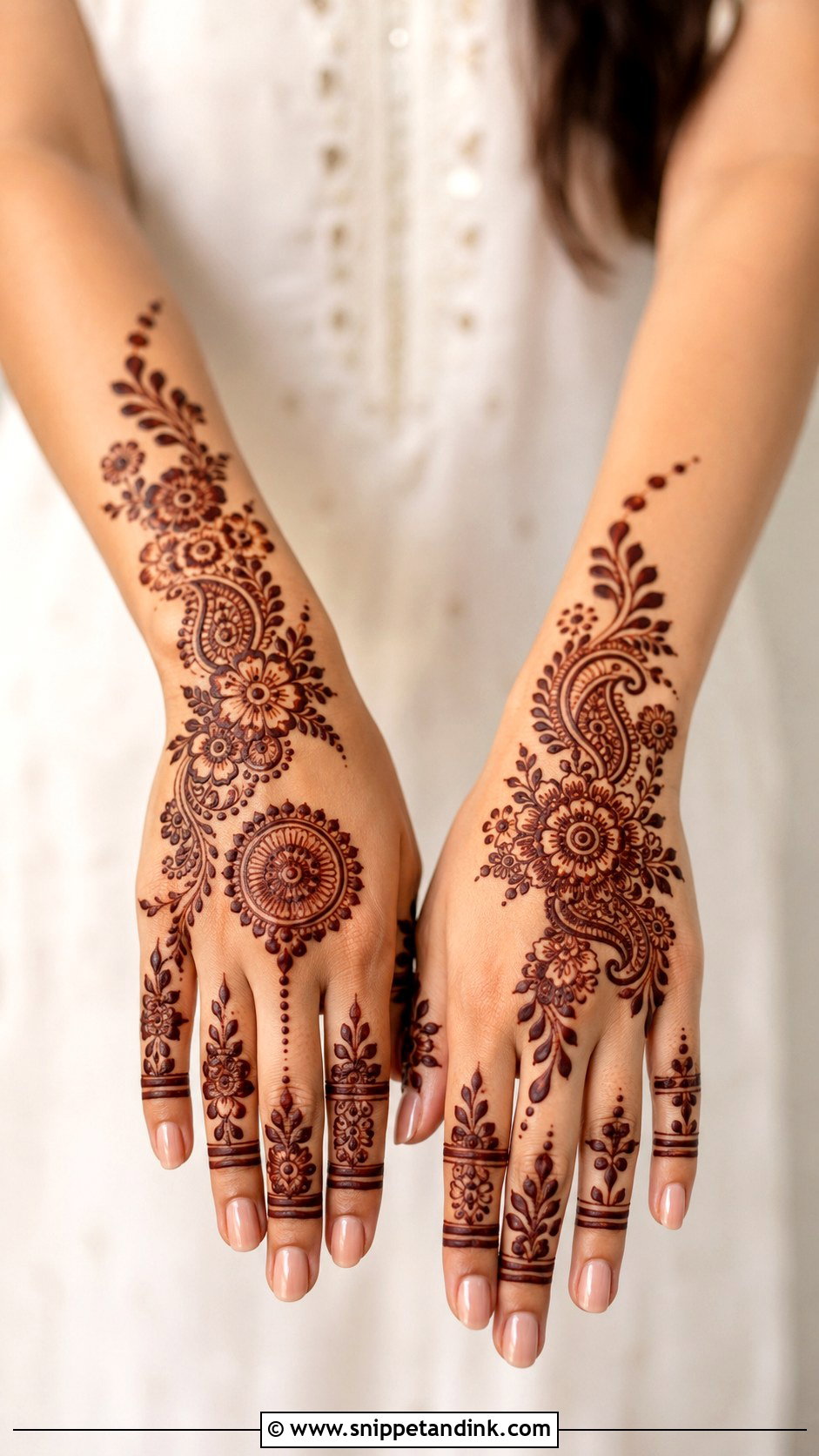 Arabian Half Hand Mehndi Design - Snippet and Ink - 35 Arabian Mehndi Design Ideas