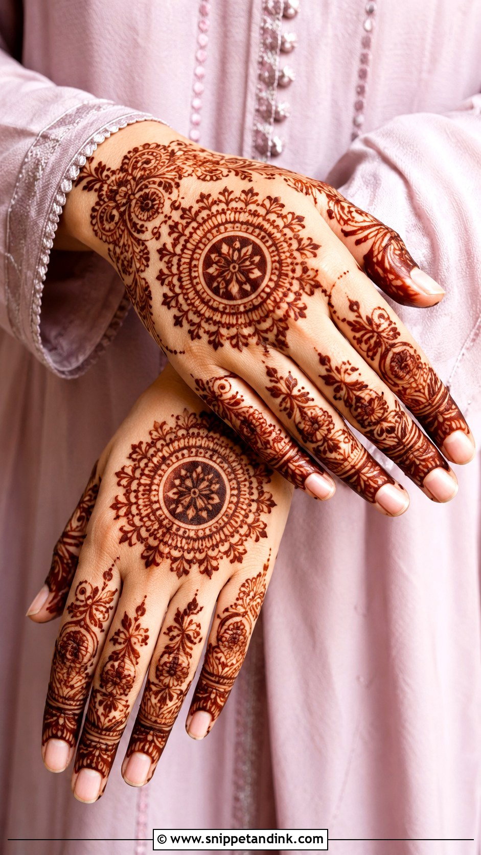 Arabian Round Tikki Mehndi Design - Snippet and Ink - 35 Arabian Mehndi Design Ideas