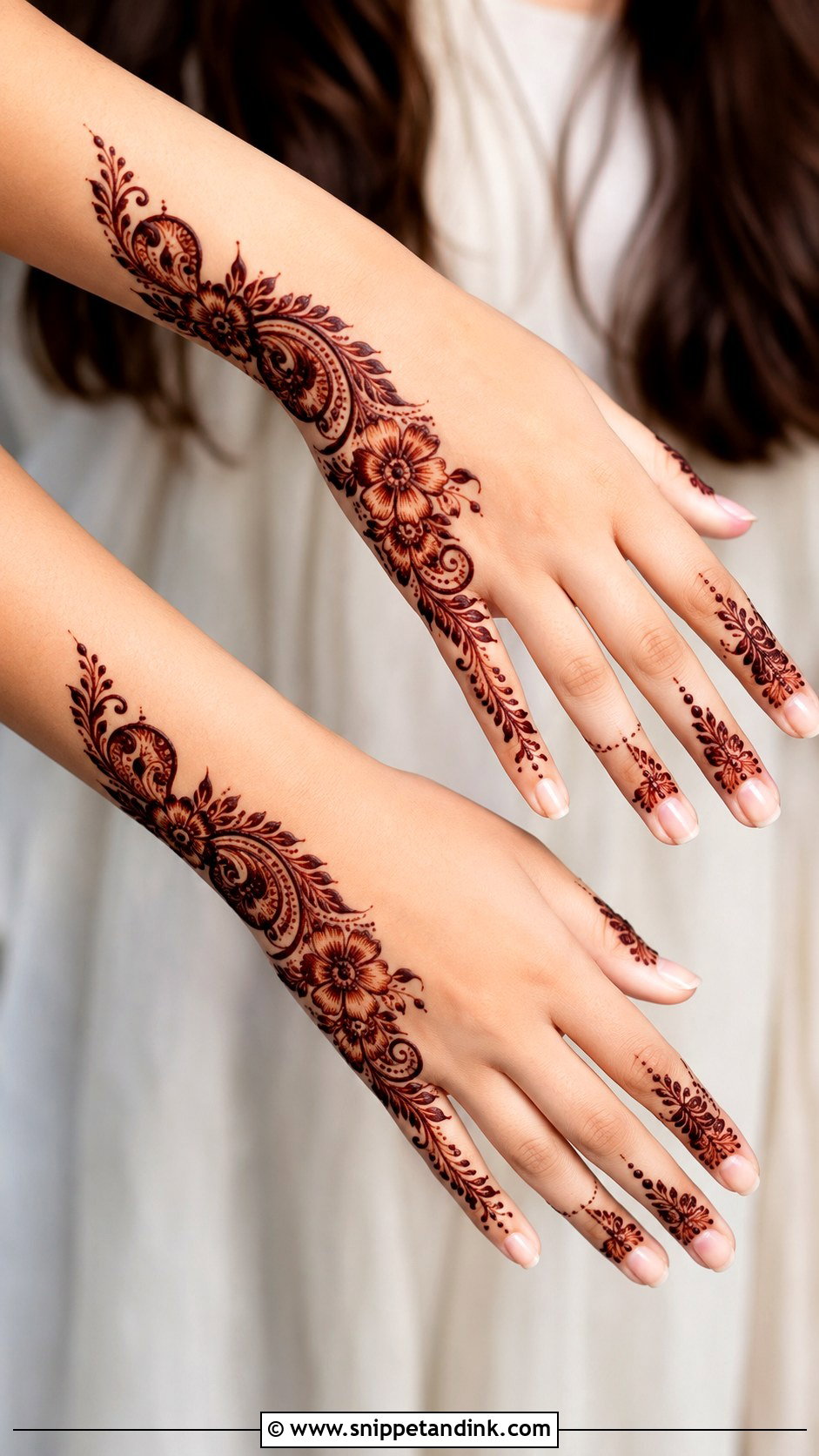 Arabian Side Hand Mehndi Design - Snippet and Ink - 35 Arabian Mehndi Design Ideas
