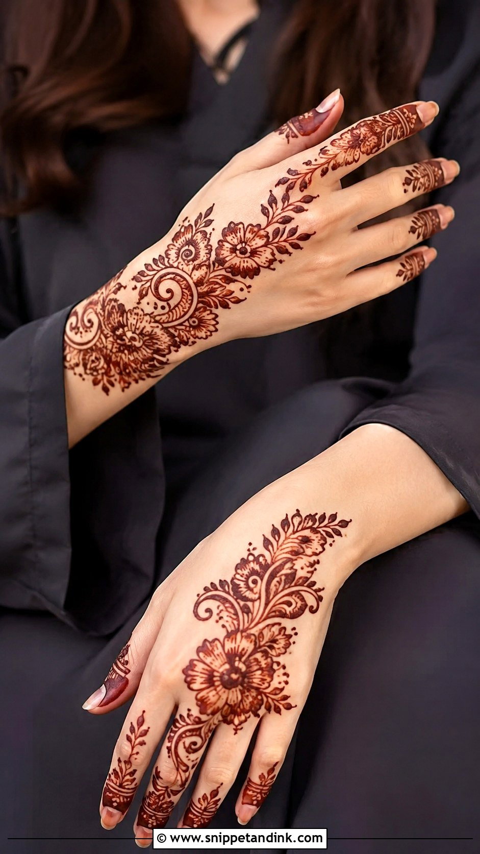 Arabic Aesthetic Mehndi Design - Snippet and Ink - 35 Aesthetic Mehndi Designs