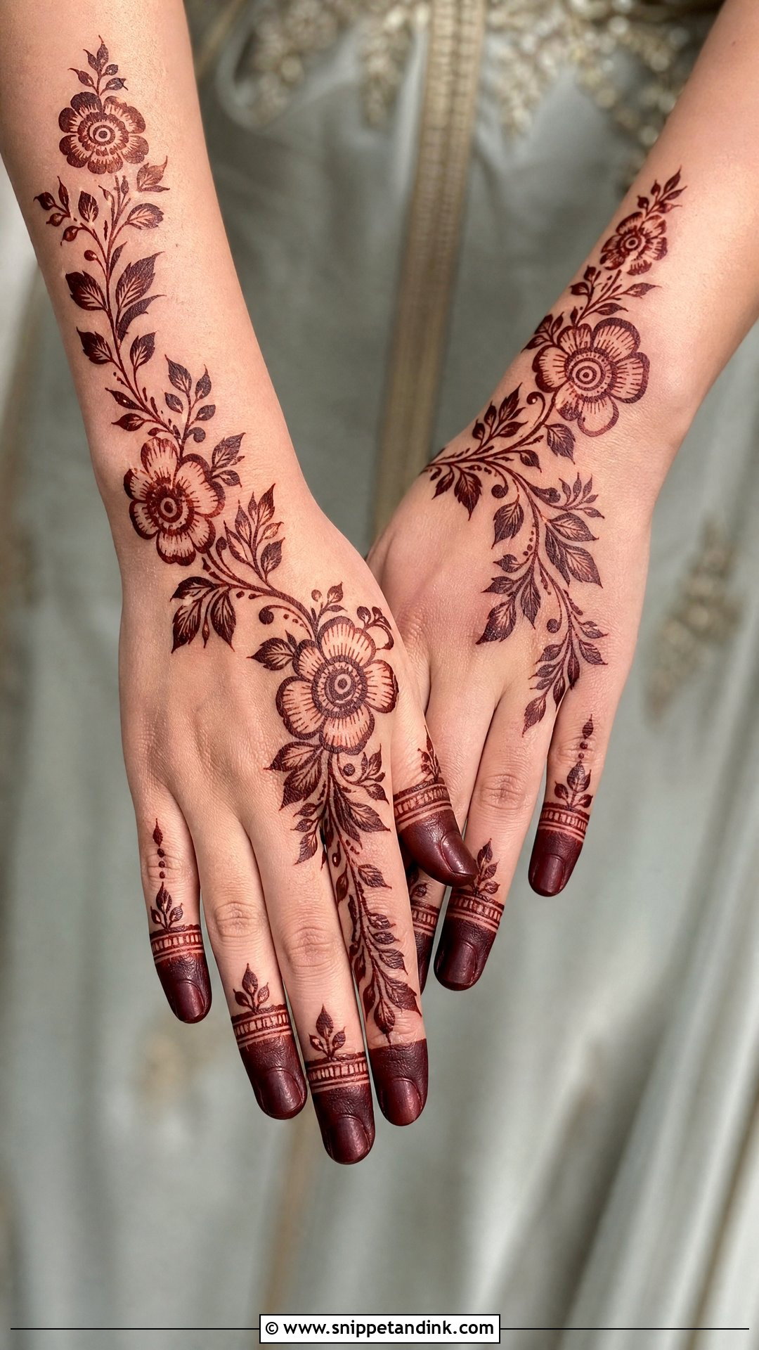Arabic Baat Pakki Mehndi Design - Snippet and Ink - 30 Baat Pakki Mehndi Design Ideas