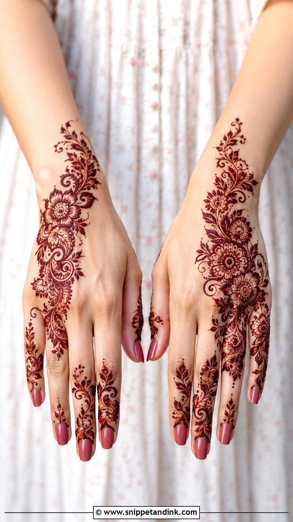 Arabic Back Hand Mehndi Design - Snippet and Ink - 35 Hand Mehndi Designs