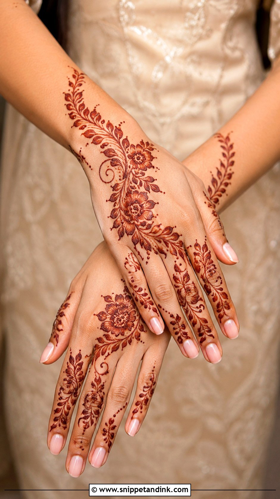 Arabic Back Hand Mehndi Design - Snippet and Ink - 35 New Style Mehndi Design Ideas