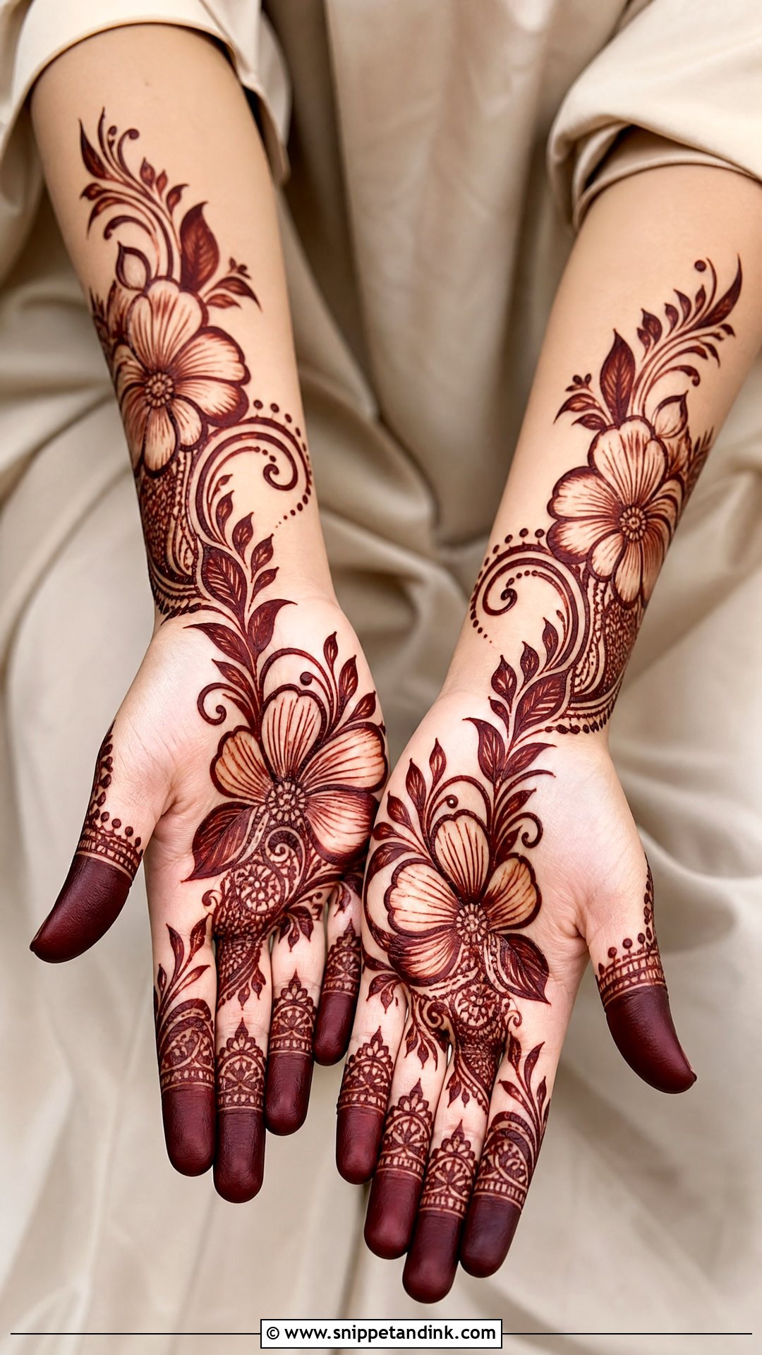 Arabic Bail Front Hand Mehndi Design - Snippet and Ink - 25 Bail Front Hand Mehndi Design Ideas