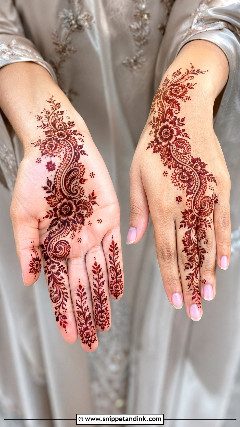 Arabic Bail Mehndi Design - Snippet and Ink - 35 Simple Arabic Mehndi Designs