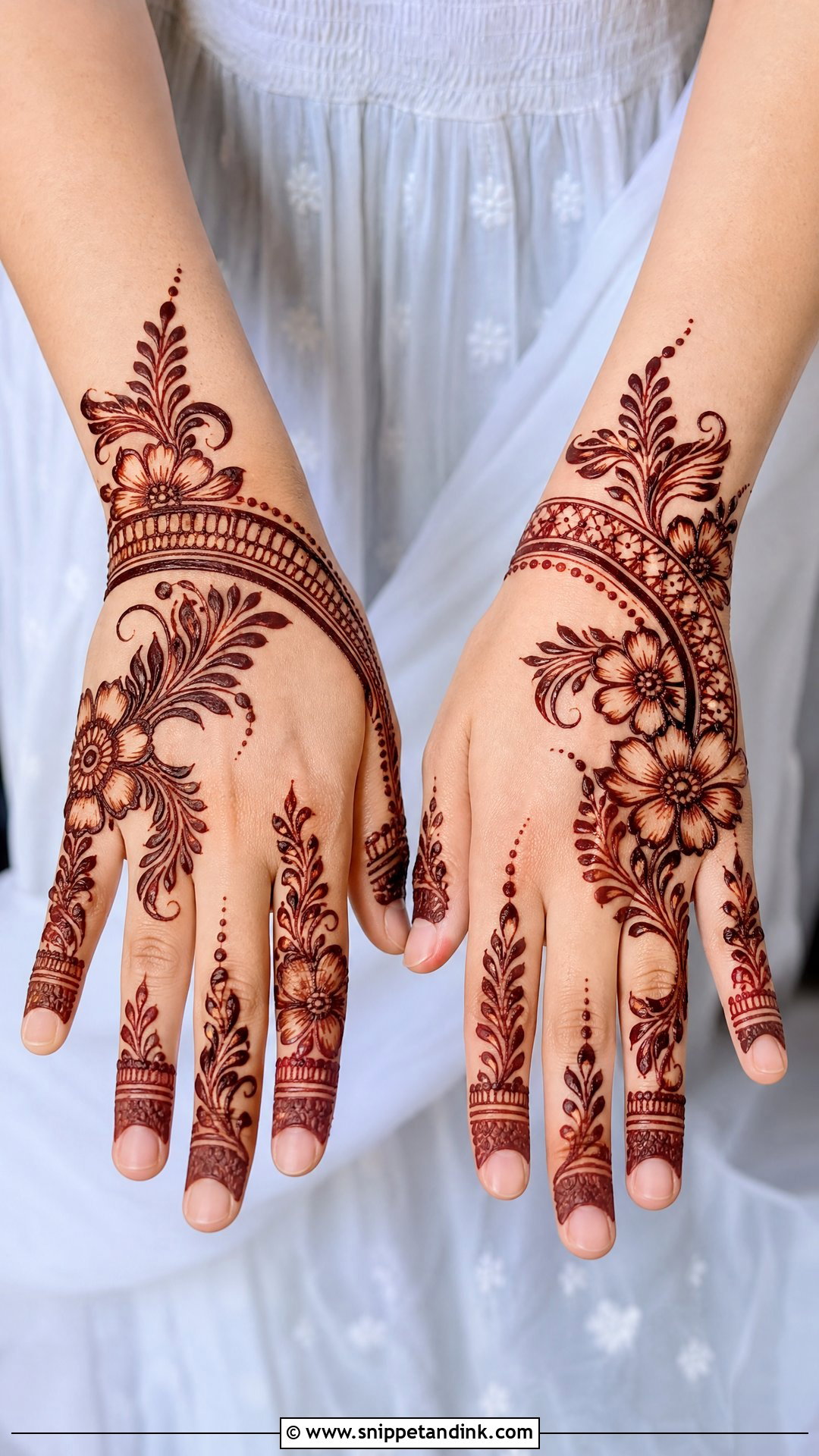 Arabic Banch Mehndi Design - Snippet and Ink - 30 Banch Mehndi Design Ideas