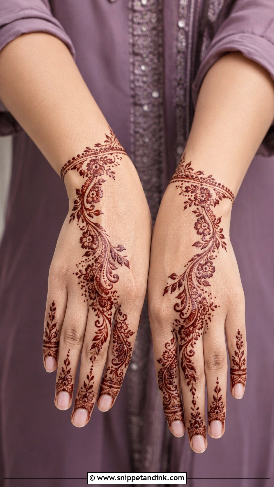 Arabic Bel Mehndi Design - Snippet and Ink - 30 Latest Arabic Mehndi Designs