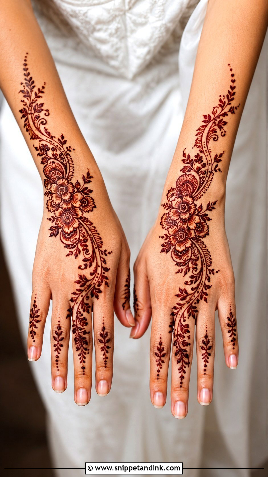 Arabic Bel Mehndi Design - Snippet and Ink - 35 Modern Arabic Mehndi Designs