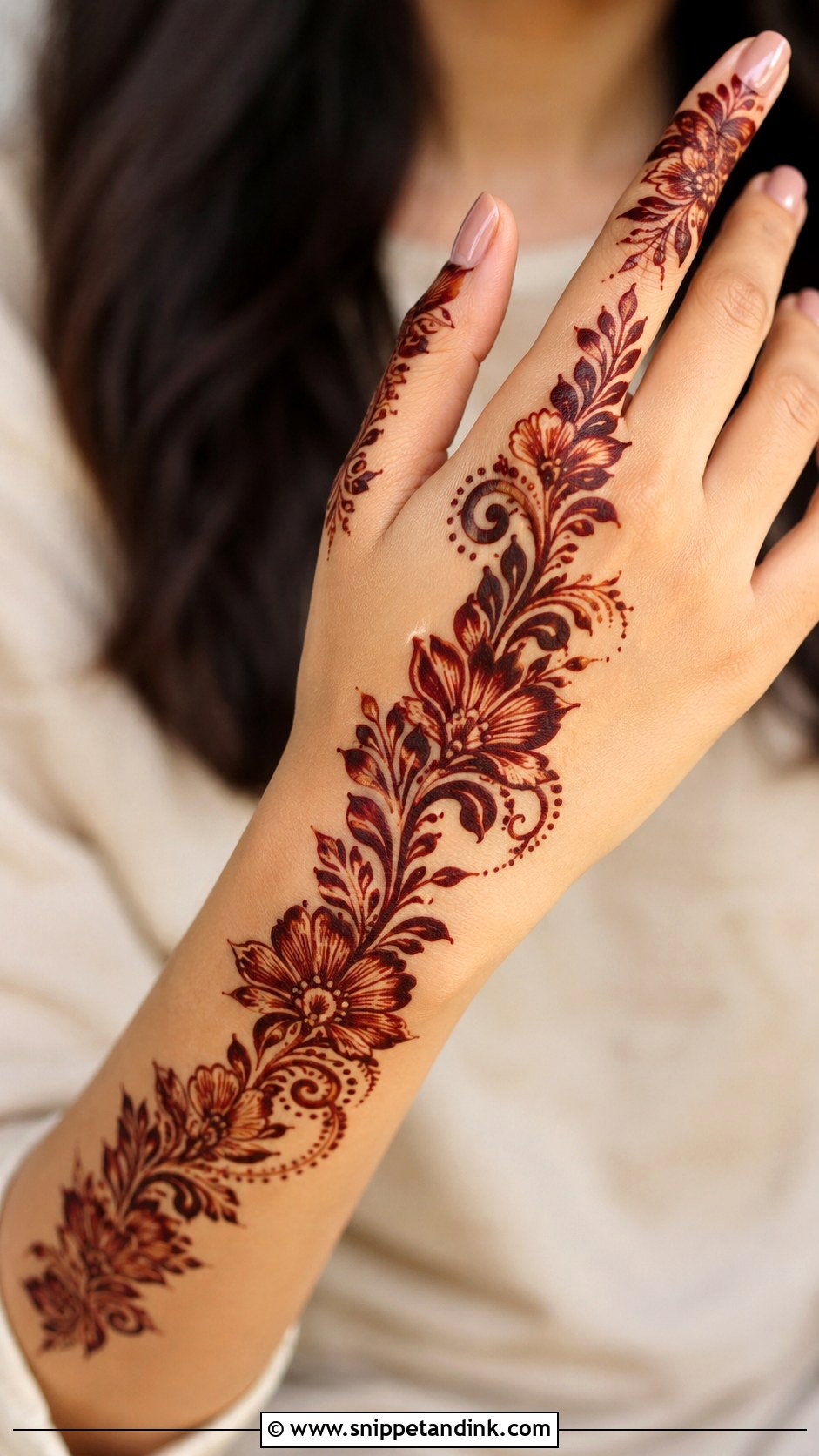 Arabic Bel Mehndi Design - Snippet and Ink - 30 Bel Mehndi Designs