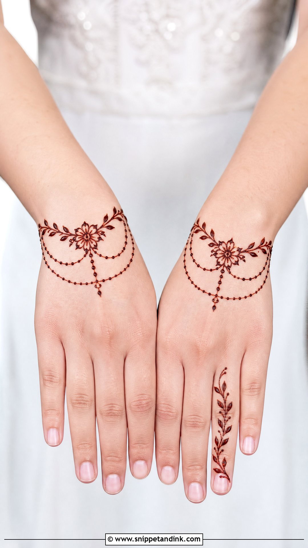 Arabic Bracelet Mehndi Design - Snippet and Ink - 35 Arabic Mehndi Designs