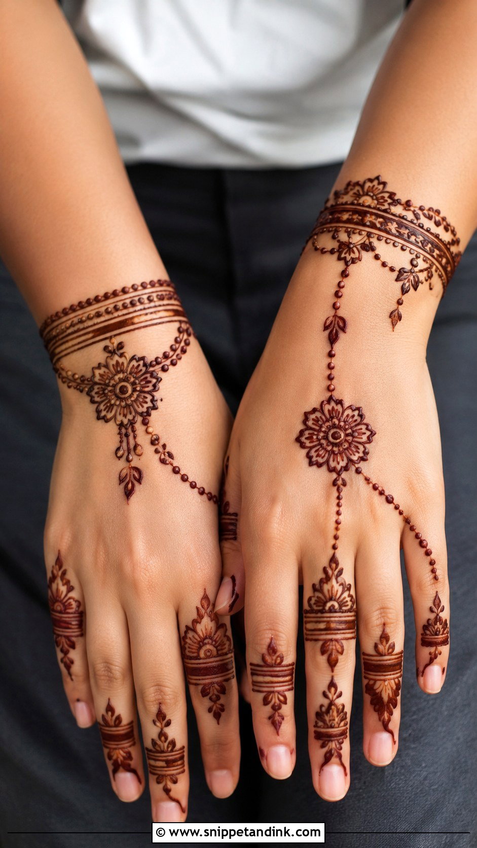 Arabic Bracelet Mehndi Design - Snippet and Ink - 35 Modern Arabic Mehndi Designs