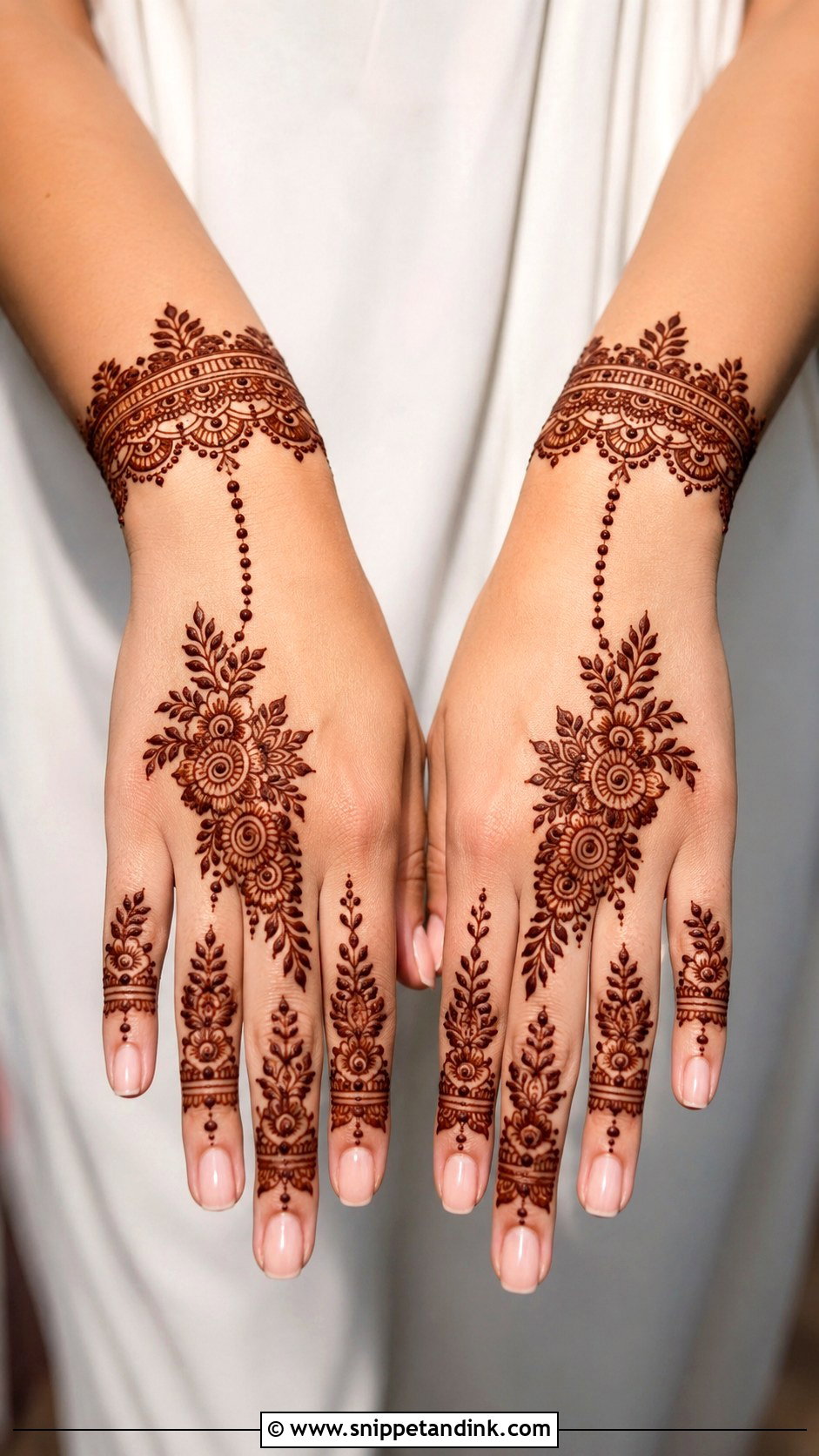 Arabic Bracelet Mehndi Design - Snippet and Ink - 35 Simple Arabic Mehndi Designs
