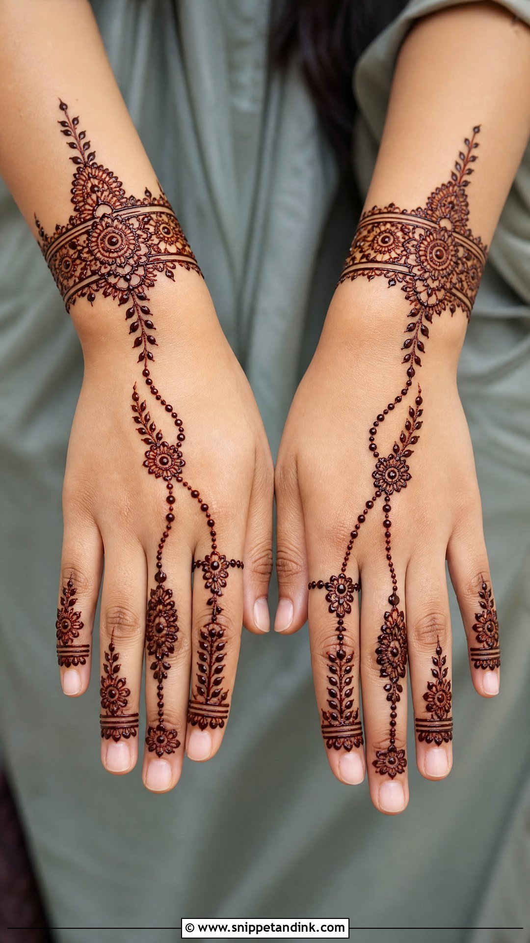 Arabic Bracelet Mehndi Design - Snippet and Ink - 25 Arabic Wedding Mehndi Designs