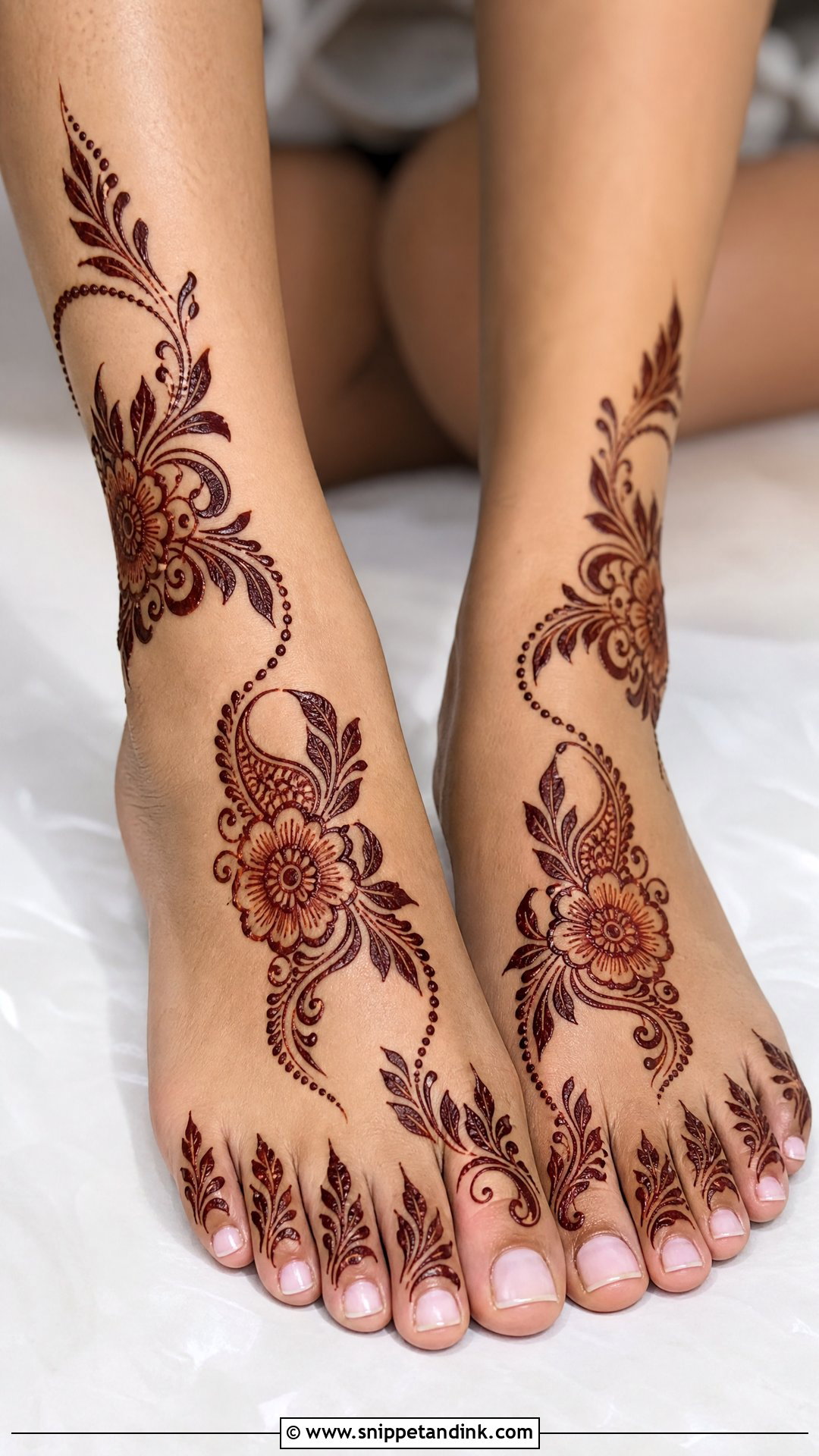 Arabic Bridal Leg Mehndi Design - Snippet and Ink - 20 Bridal Mehndi Designs Leg