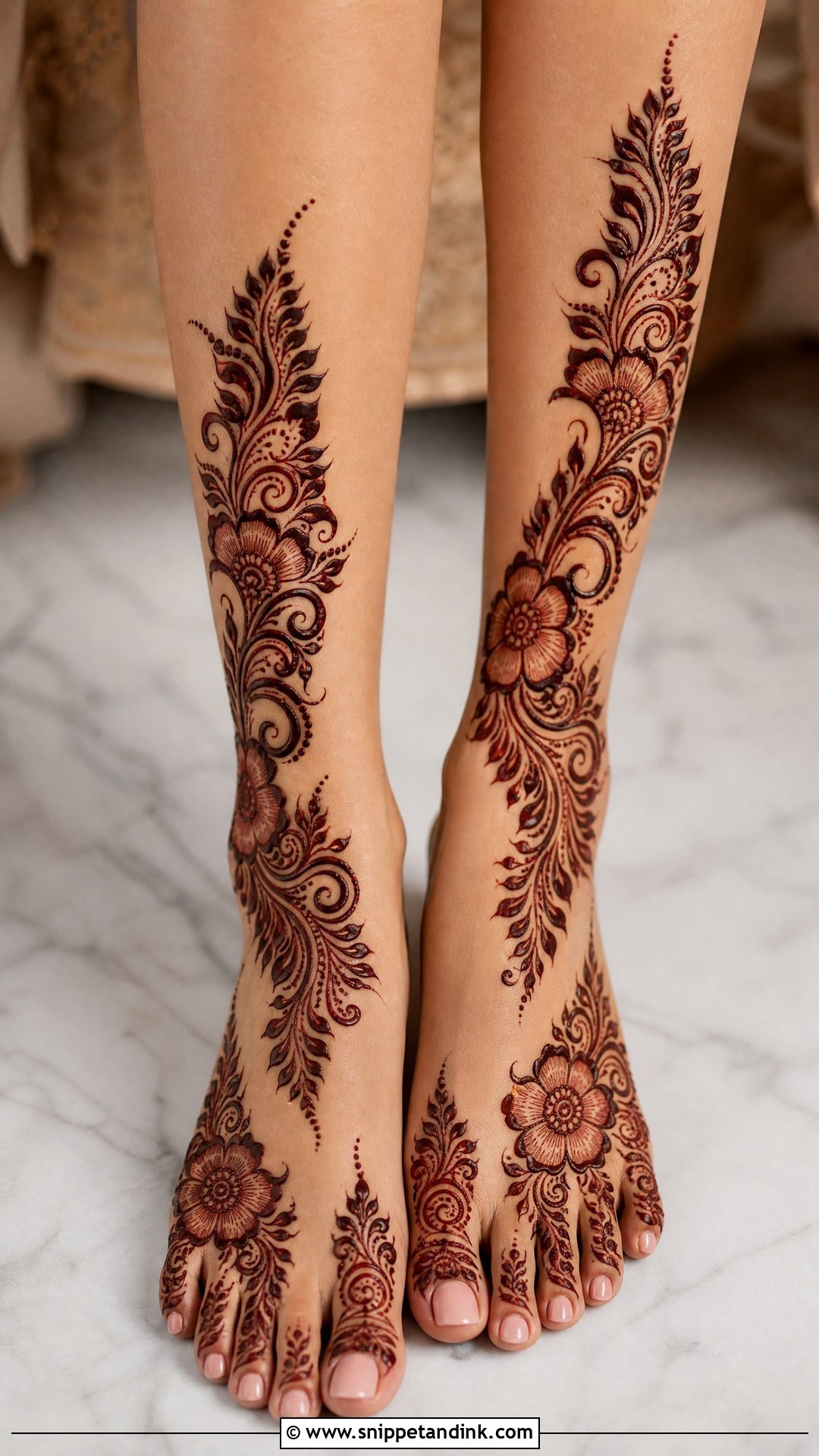 Arabic Bridal Leg Mehndi Design - Snippet and Ink - 25 Bridal Leg Mehendi Mehndi Design Ideas