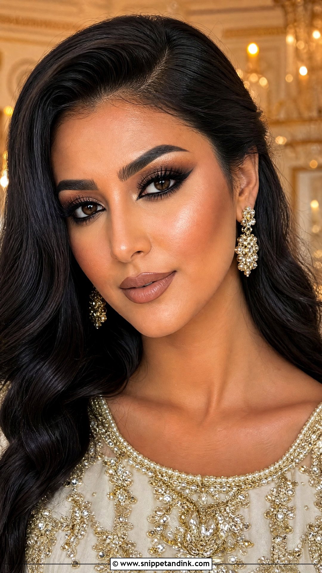 Arabic Bridal Makeup With Black Kohl - Snippet and Ink - 25 Arabic Wedding Makeup Ideas