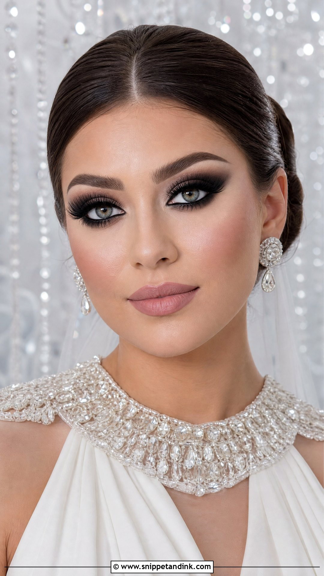 Arabic Bridal Makeup With Black Smokey Eyes - Snippet and Ink - 25 Arabic Bridal Makeup Ideas
