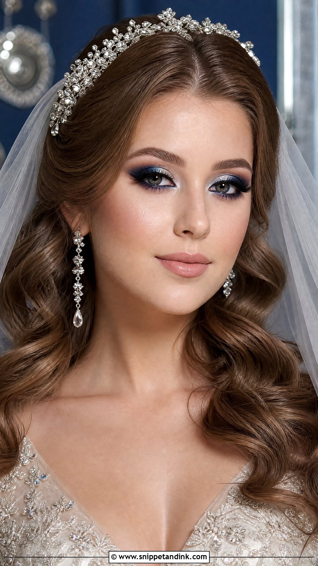 Arabic Bridal Makeup With Blue Eyeshadow - Snippet and Ink - 25 Arabic Bridal Makeup Ideas
