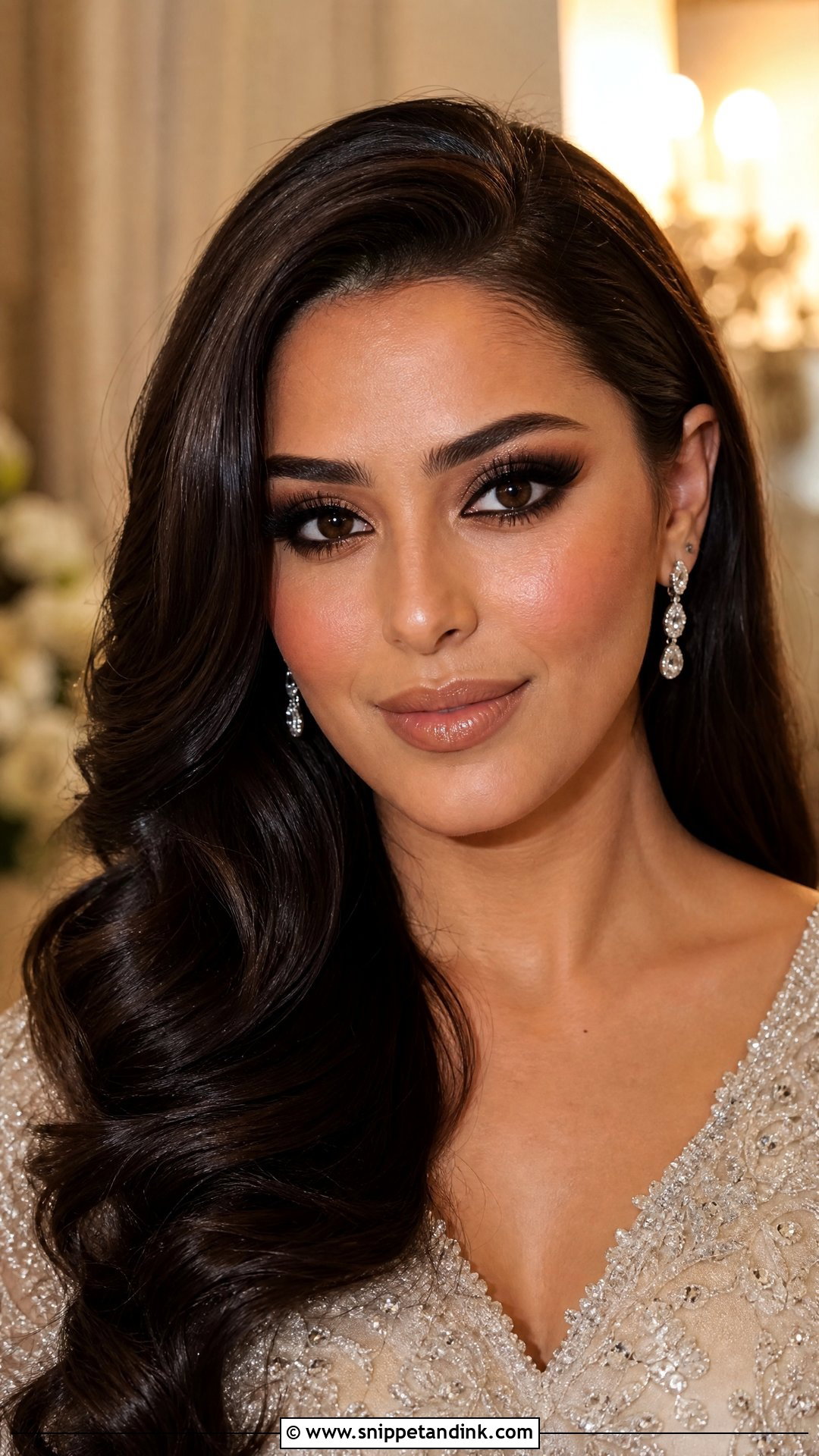 Arabic Bridal Makeup With Brown Smokey Eyes - Snippet and Ink - 25 Arabic Wedding Makeup Ideas