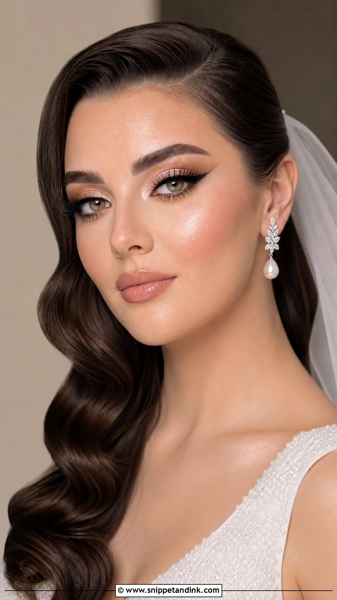 Arabic Bridal Makeup With Cat Eye - Snippet and Ink - 20 Arabian Wedding Makeup Ideas