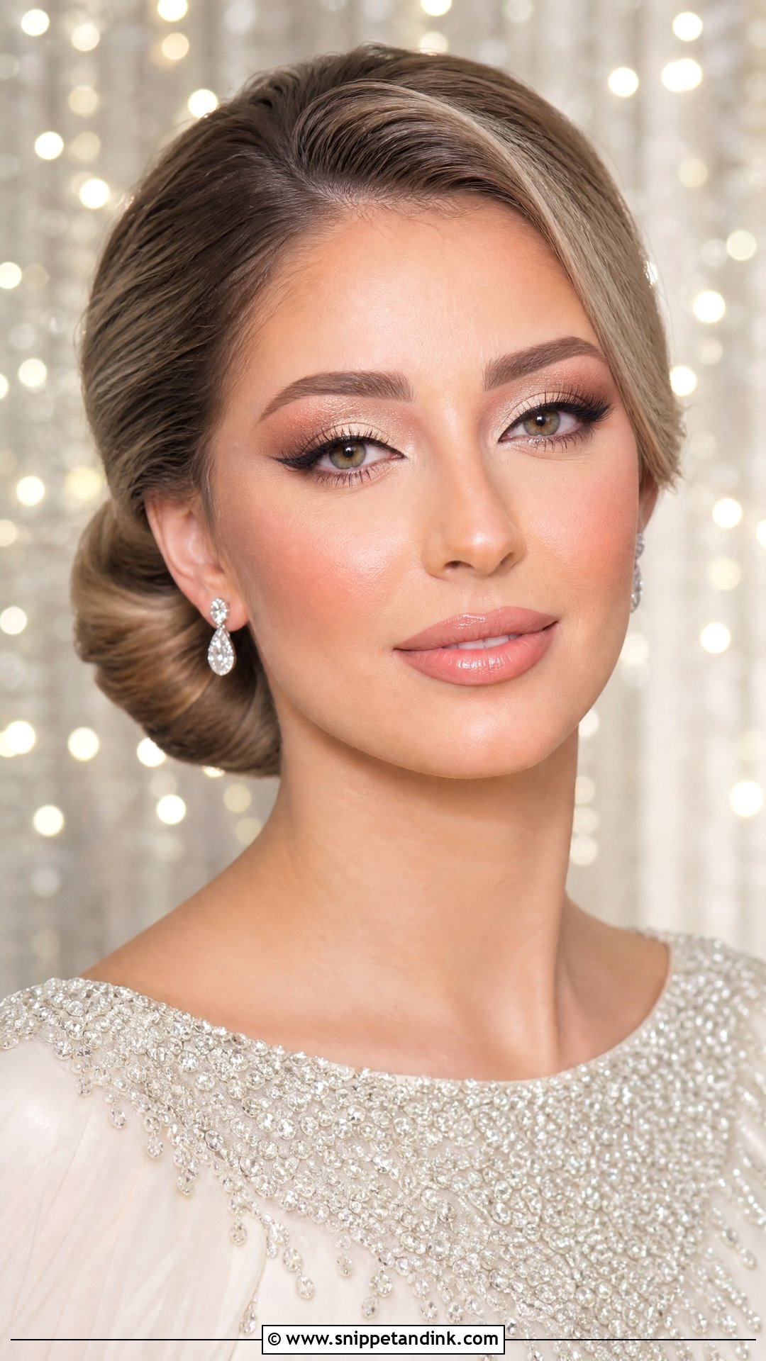 Arabic Bridal Makeup With Champagne Shimmer - Snippet and Ink - 25 Arabic Bridal Makeup Ideas