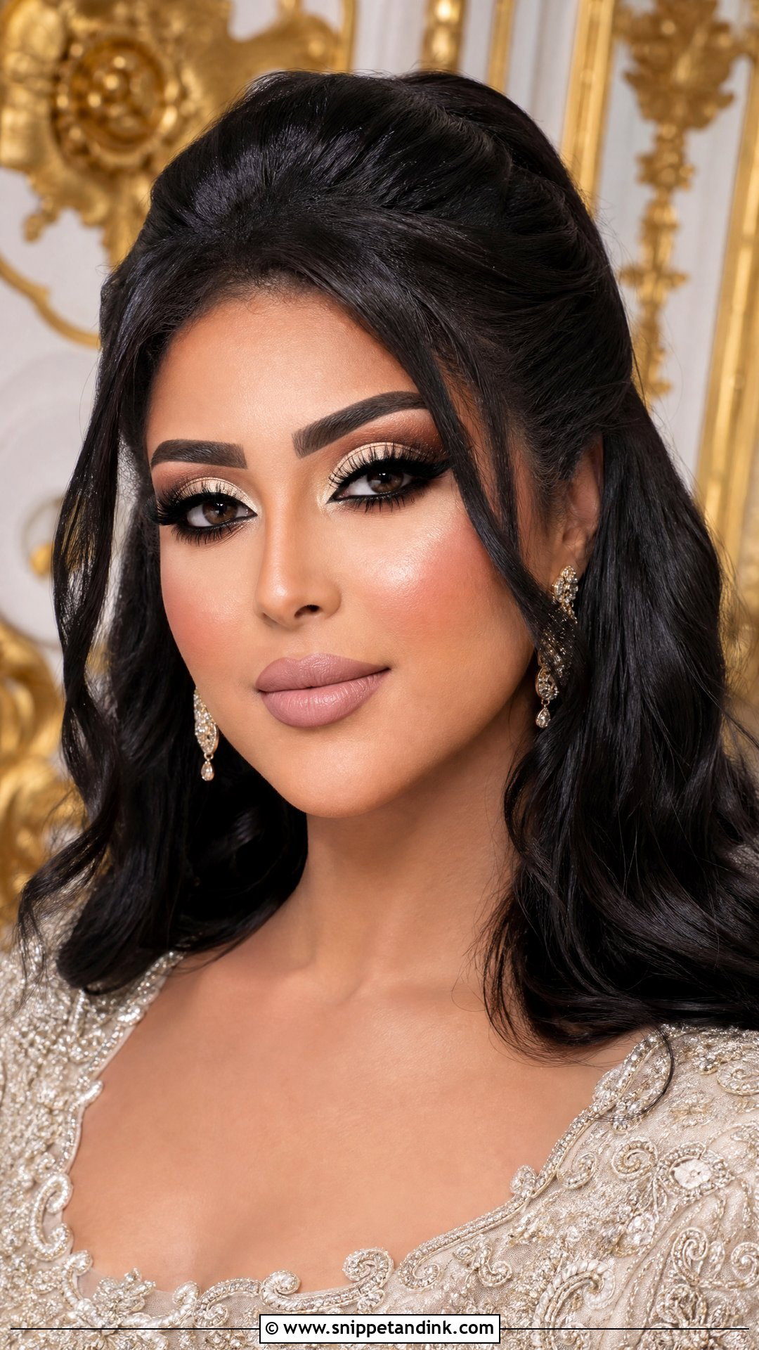 Arabic Bridal Makeup With Cut Crease - Snippet and Ink - 25 Arabic Wedding Makeup Ideas