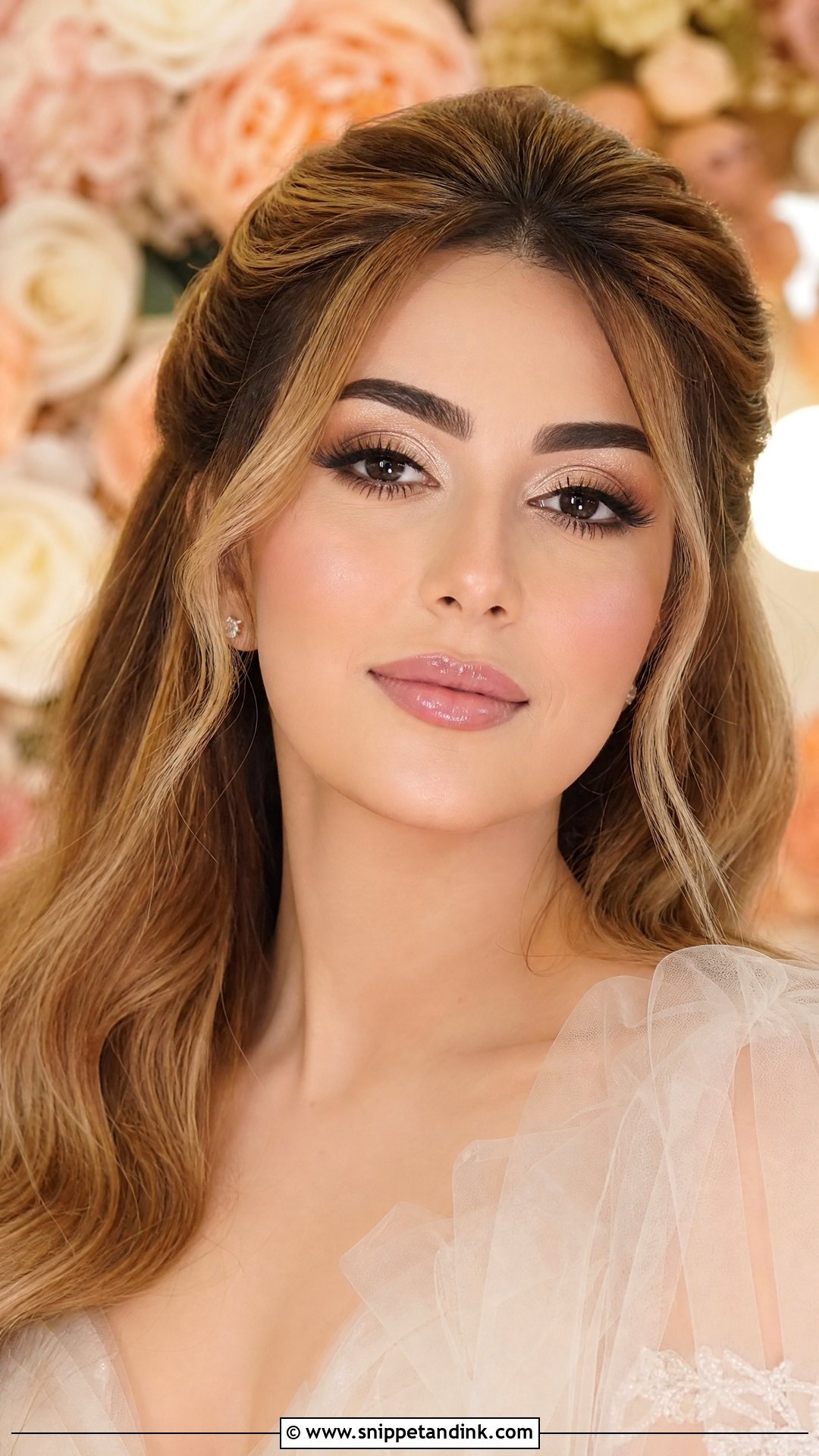 Arabic Bridal Makeup With Dewy Skin - Snippet and Ink - 25 Arabic Wedding Makeup Ideas