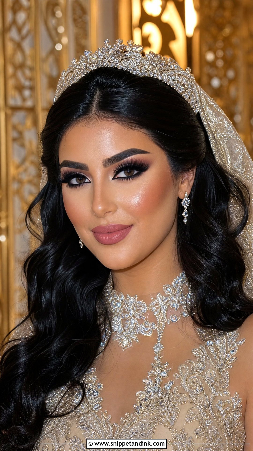 Arabic Bridal Makeup With Full Glam - Snippet and Ink - 25 Arabic Wedding Makeup Ideas
