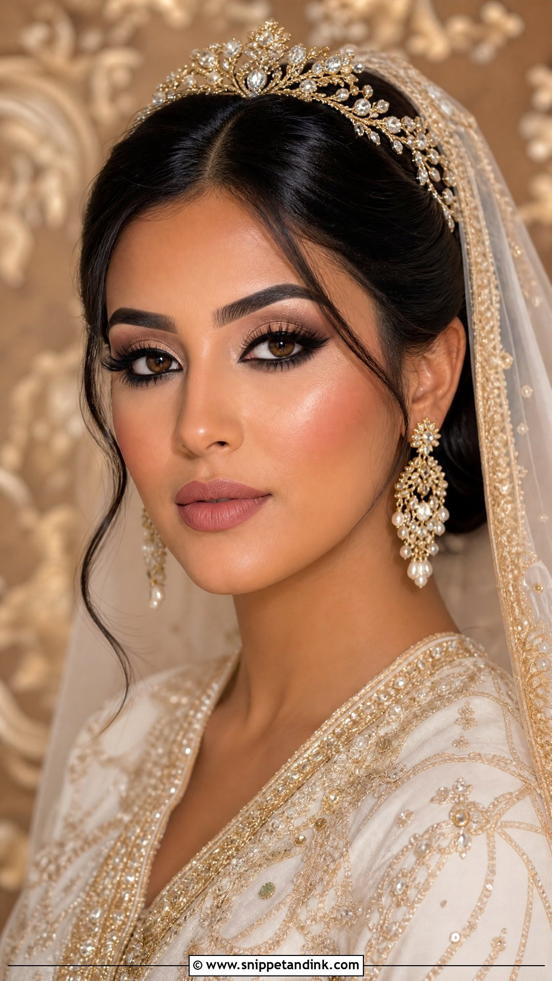 Arabic Bridal Makeup With Kohl Liner - Snippet and Ink - 25 Arabic Bridal Makeup Ideas