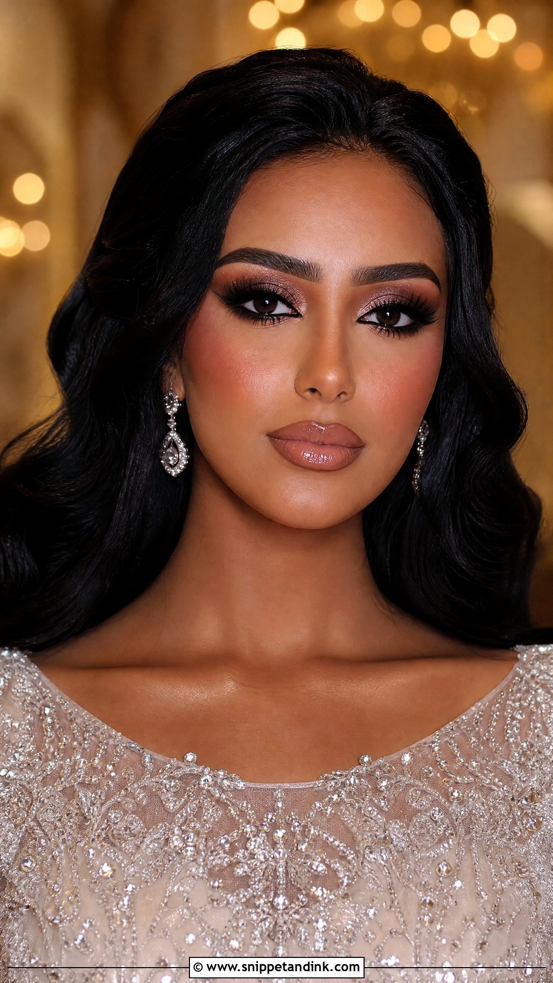 Arabic Bridal Makeup With Nude Lip - Snippet and Ink - 25 Arabic Wedding Makeup Ideas