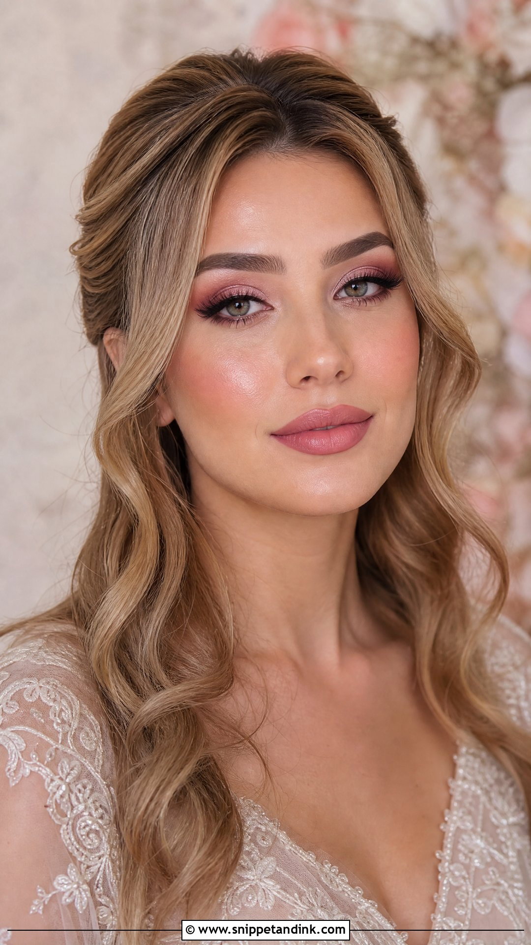 Arabic Bridal Makeup With Soft Pink Glam - Snippet and Ink - 25 Arabic Bridal Makeup Ideas