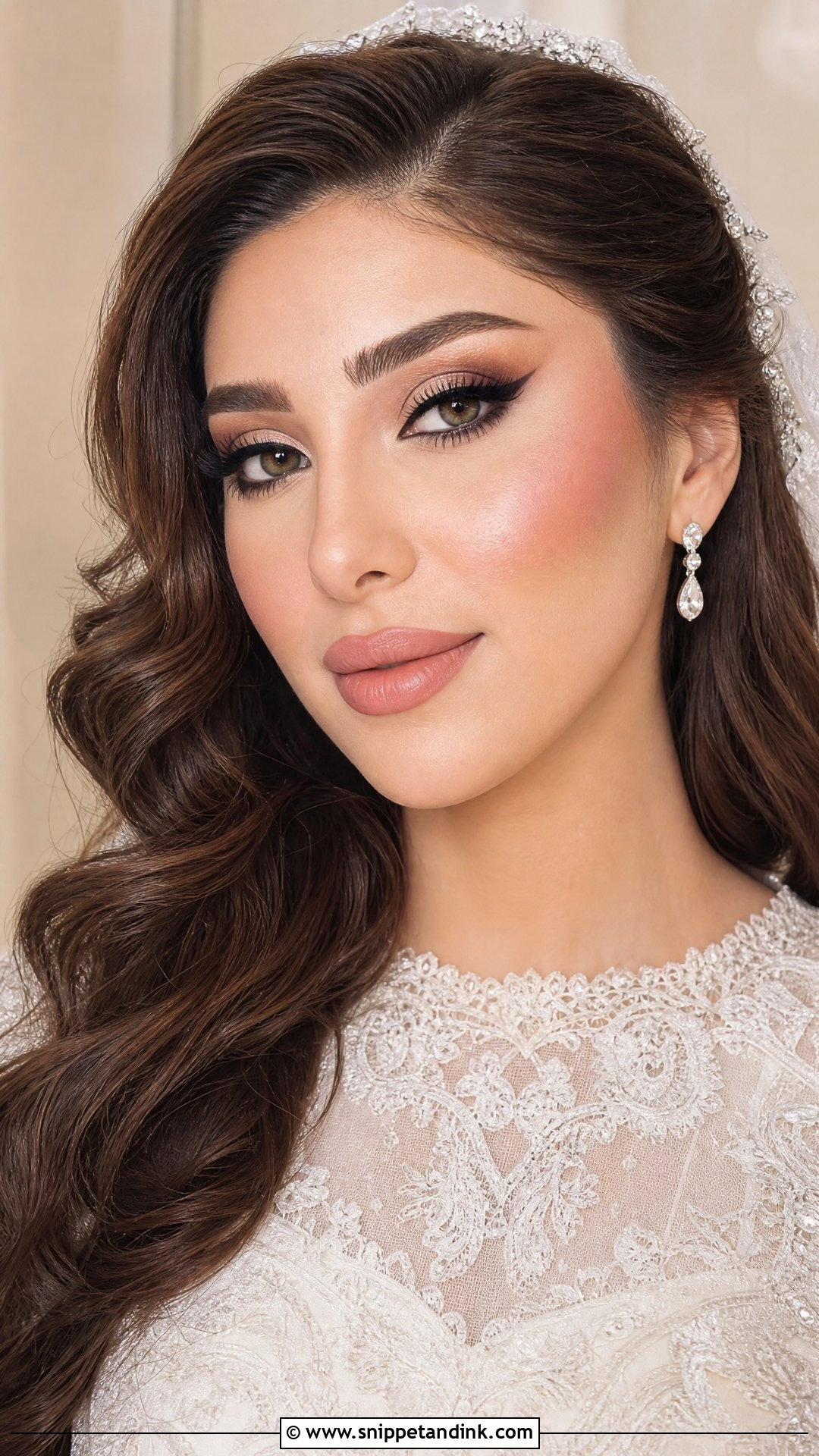 Arabic Bridal Makeup With Winged Eyeliner - Snippet and Ink - 25 Arabic Bridal Makeup Ideas