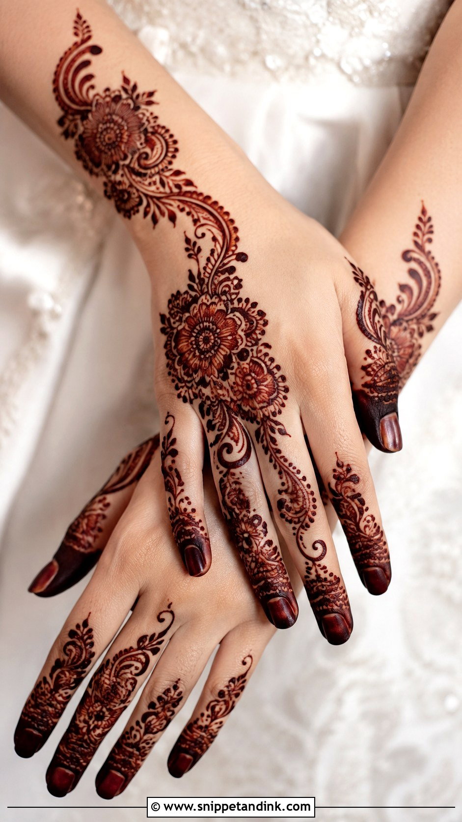 Arabic Bridal Mehndi Back Hand - Snippet and Ink - 30 Bridal Mehndi Designs Back Hands Brides