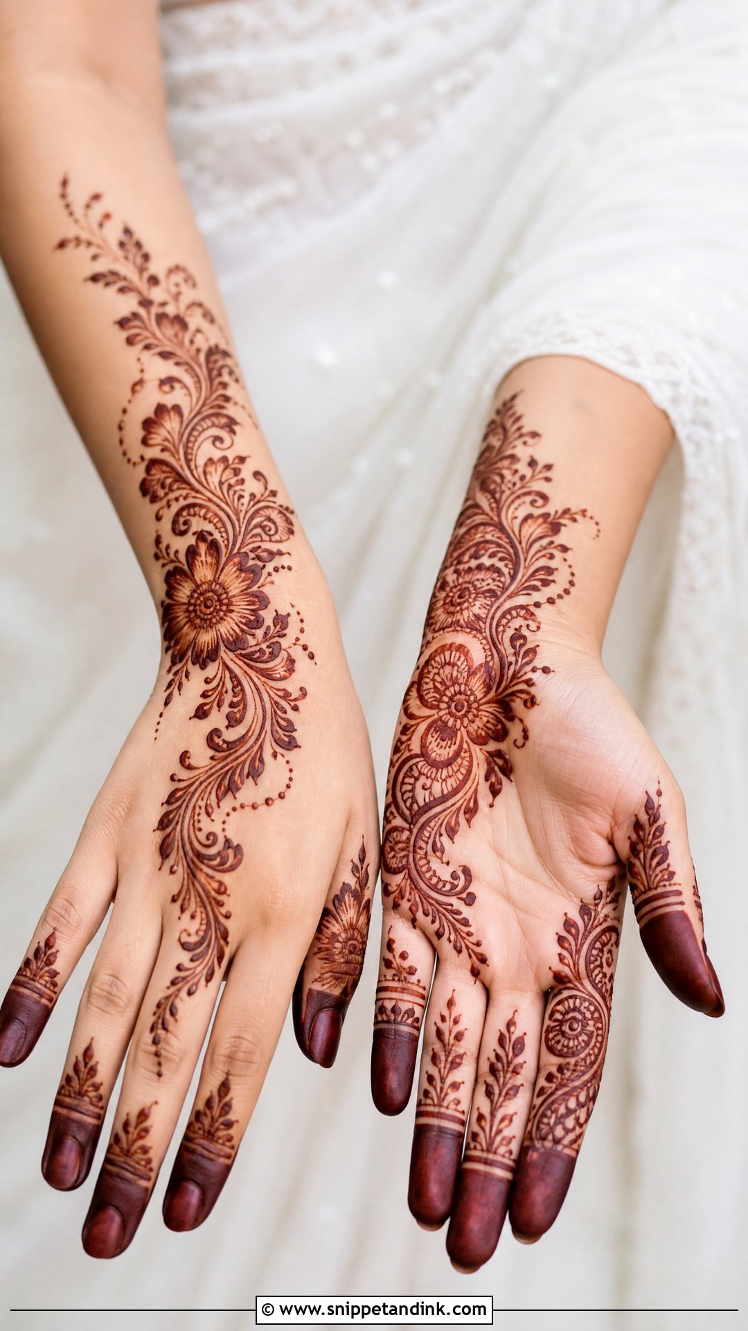 Arabic Bridal Mehndi Design - Snippet and Ink - 20 Mehndi Design for Bridal Ideas