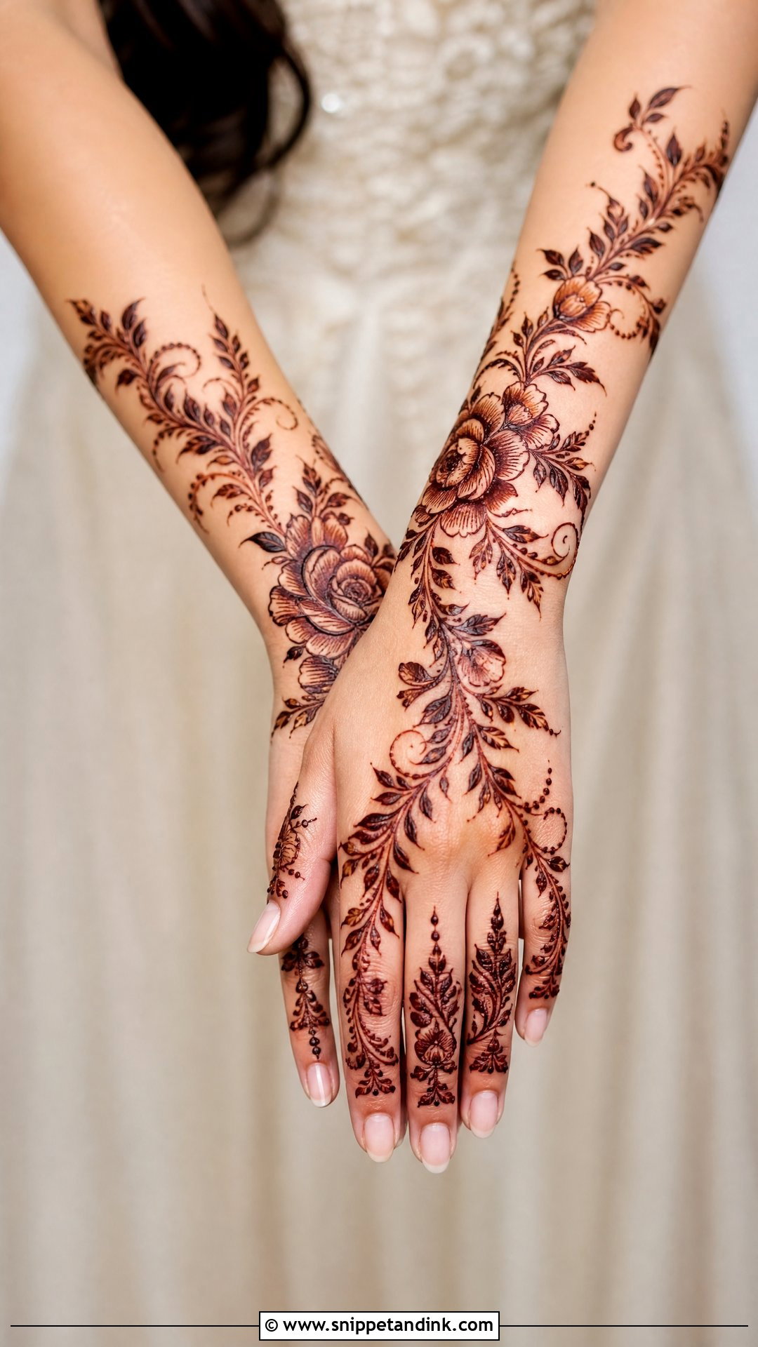 Arabic Bridal Mehndi Design - Snippet and Ink - 20 Modern Bridal Mehndi Designs