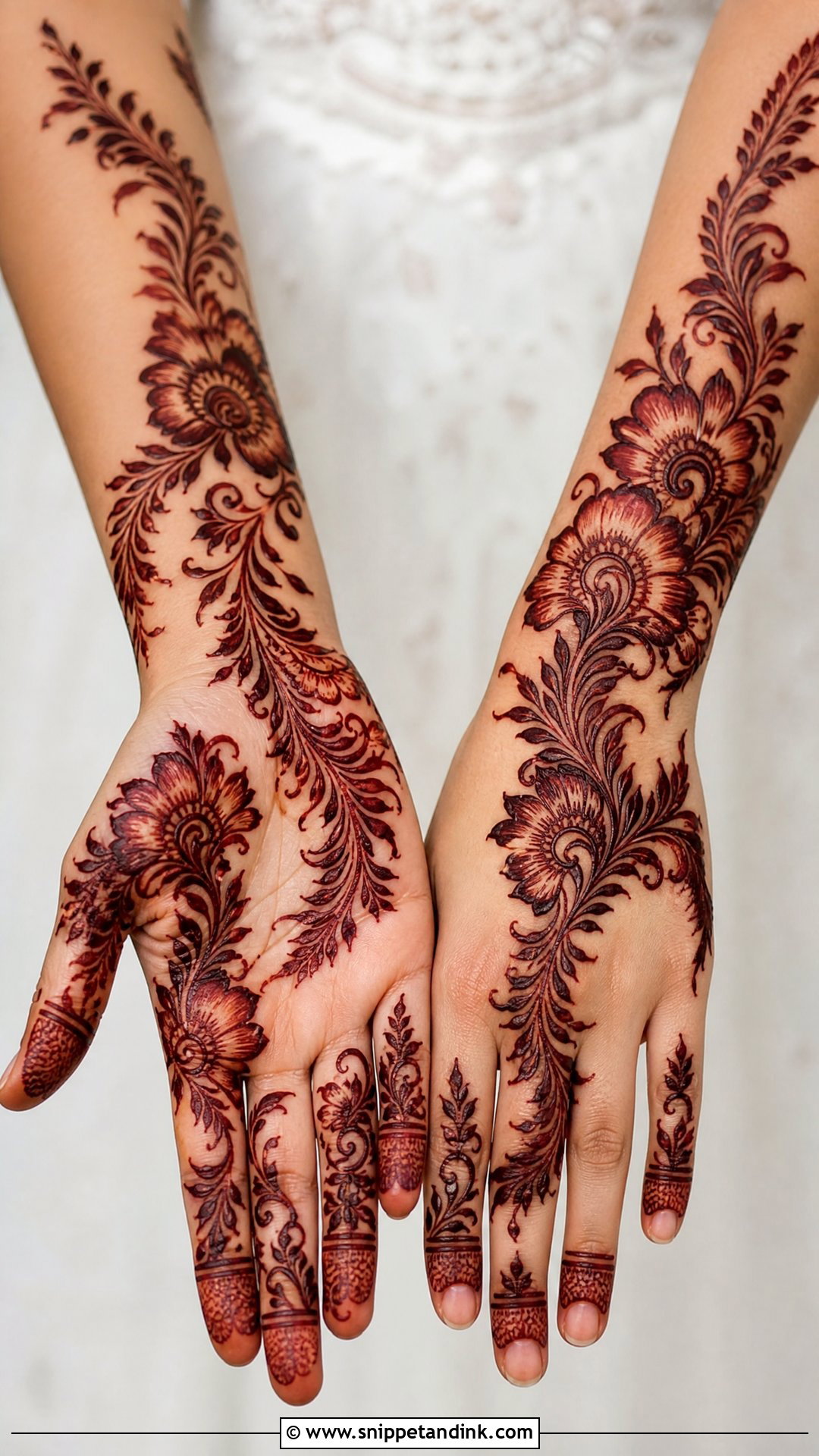 Arabic Bridal Mehndi Design - Snippet and Ink - 20 Normal Bridal Mehndi Designs