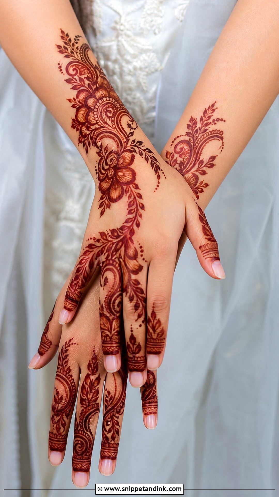Arabic Bridal Mehndi Design - Snippet and Ink - 20 Unique Bridal Wedding Mehndi Designs