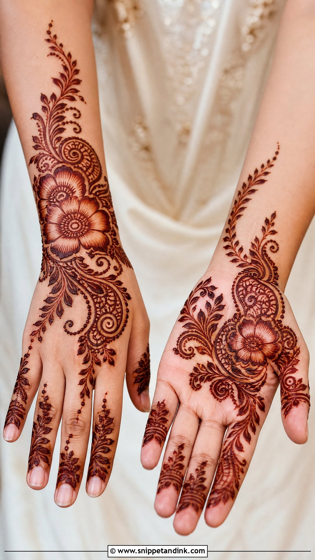 Arabic Bridal Mehndi Design - Snippet and Ink - 25 Bridal Hand Mandhi Mehndi Design Ideas